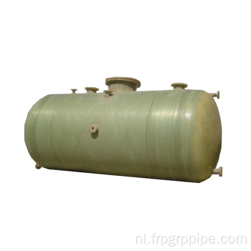 Horizontale FRP -tank glasvezelcontainer voor zure alkali